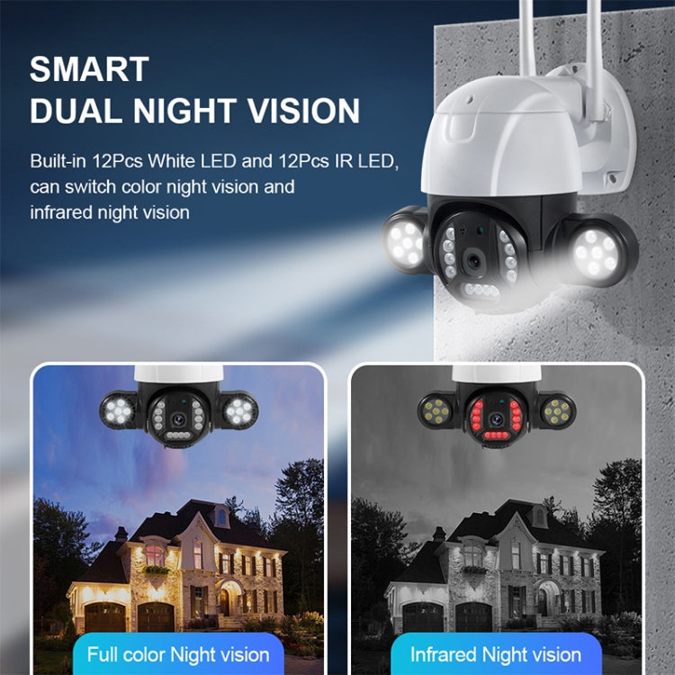 QX55 3.0 Million Pixels IP65 Waterproof 2.4G Wireless IP Camera, Support Motion Detection & Two-way Audio & Night Vision & TF Card, EU Plug, QX55 QX55 3.0 Million Pixels IP65 Waterproof 2.4G Wireless IP Camera, Support Motion Detection & Two-way Audio & Night Vision & TF Card, EU Plug, QX55